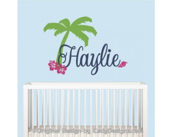 Beach Palm Tree and Name  Beach Palm Tree and Name